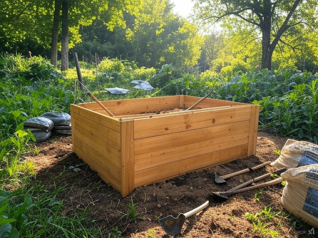 Hochbeet im Garten